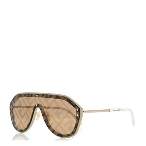 fendi ff 0039 shield|FENDI FF Fabulous Shield Sunglasses FF M0039/G/S White .